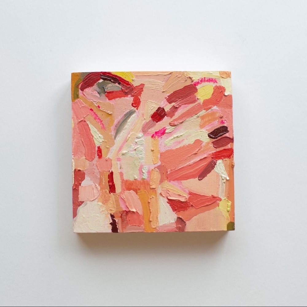 Original oil paintings in the abstract expressionist style.